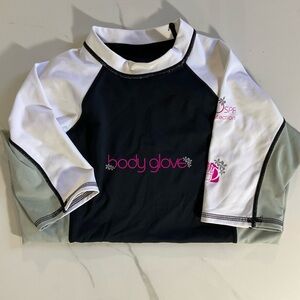 Body Glove Kids Rashguard - Black, White, Gray